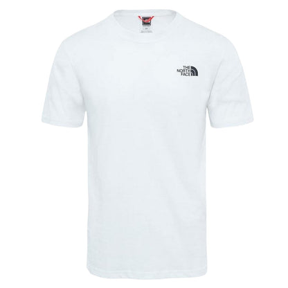 White-Red - Front - The North Face Mens Never Stop Exploring Regular T-Shirt