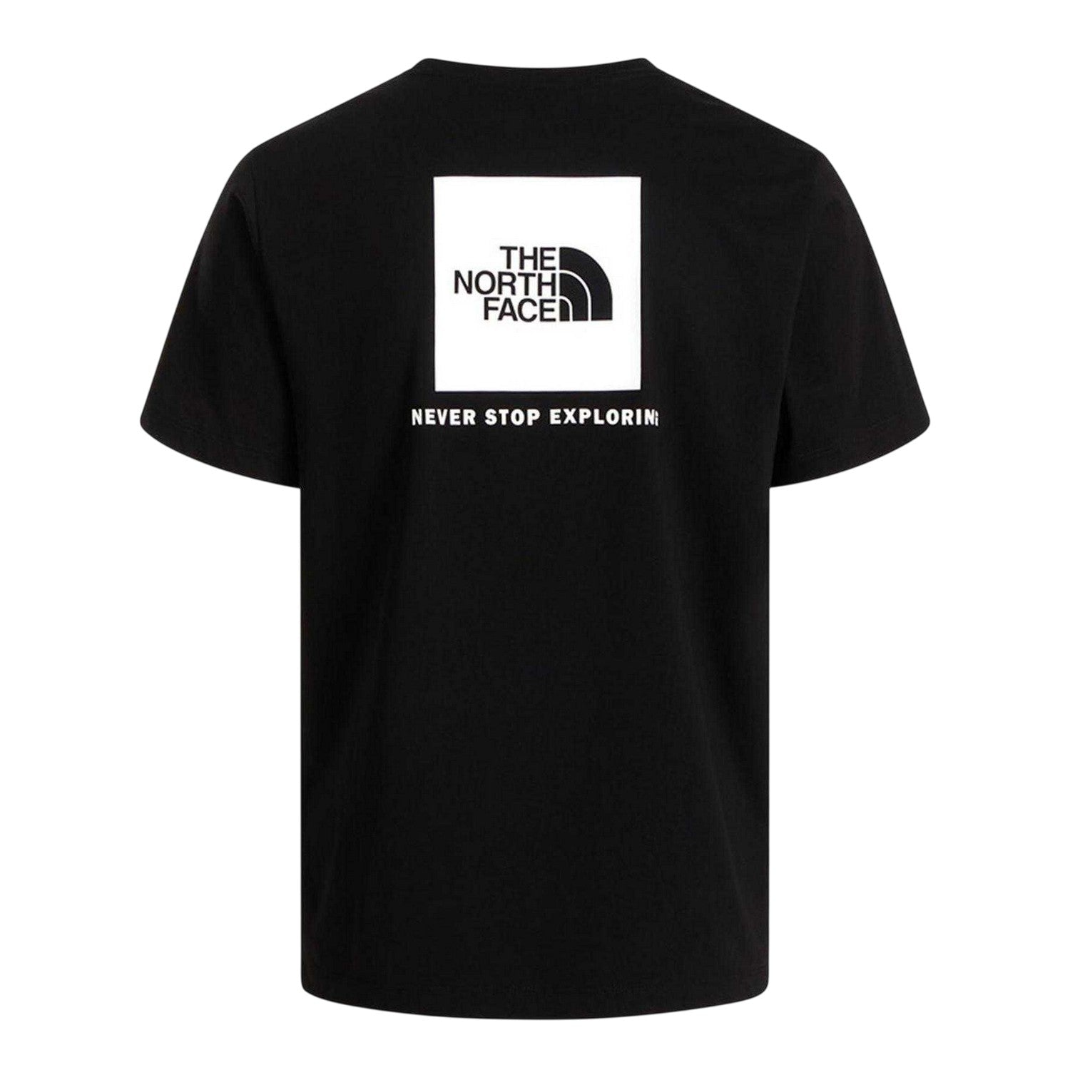 Black-White - Back - The North Face Mens Never Stop Exploring Regular T-Shirt