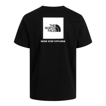 Black-White - Back - The North Face Mens Never Stop Exploring Regular T-Shirt