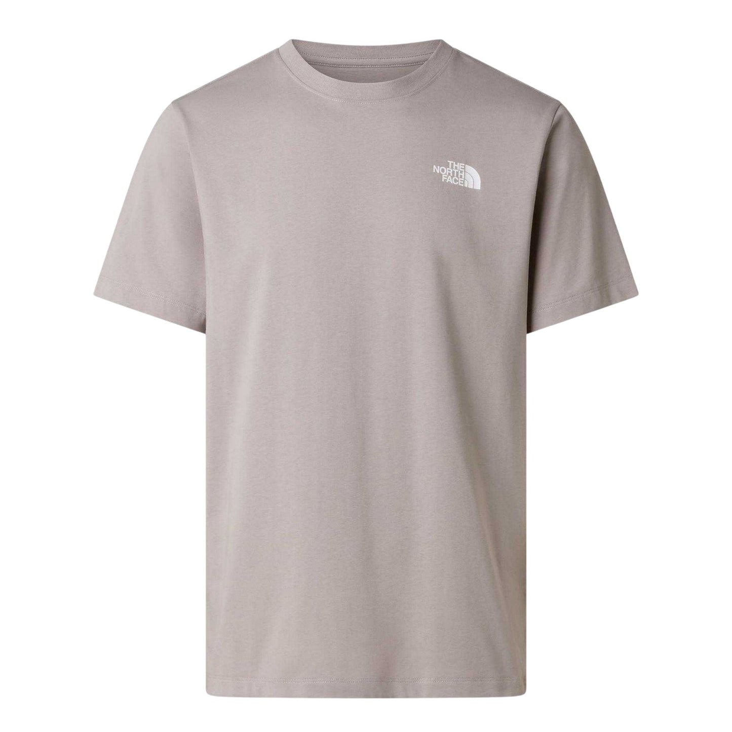 Stone Grey - Front - The North Face Mens Never Stop Exploring Regular T-Shirt