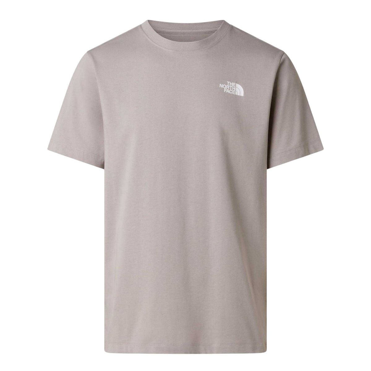 Stone Grey - Front - The North Face Mens Never Stop Exploring Regular T-Shirt
