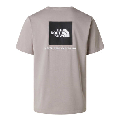 Stone Grey - Back - The North Face Mens Never Stop Exploring Regular T-Shirt