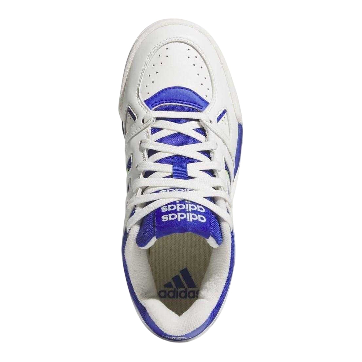White-Blue-Lemon - Lifestyle - Adidas Mens Midcity Leather Trainers