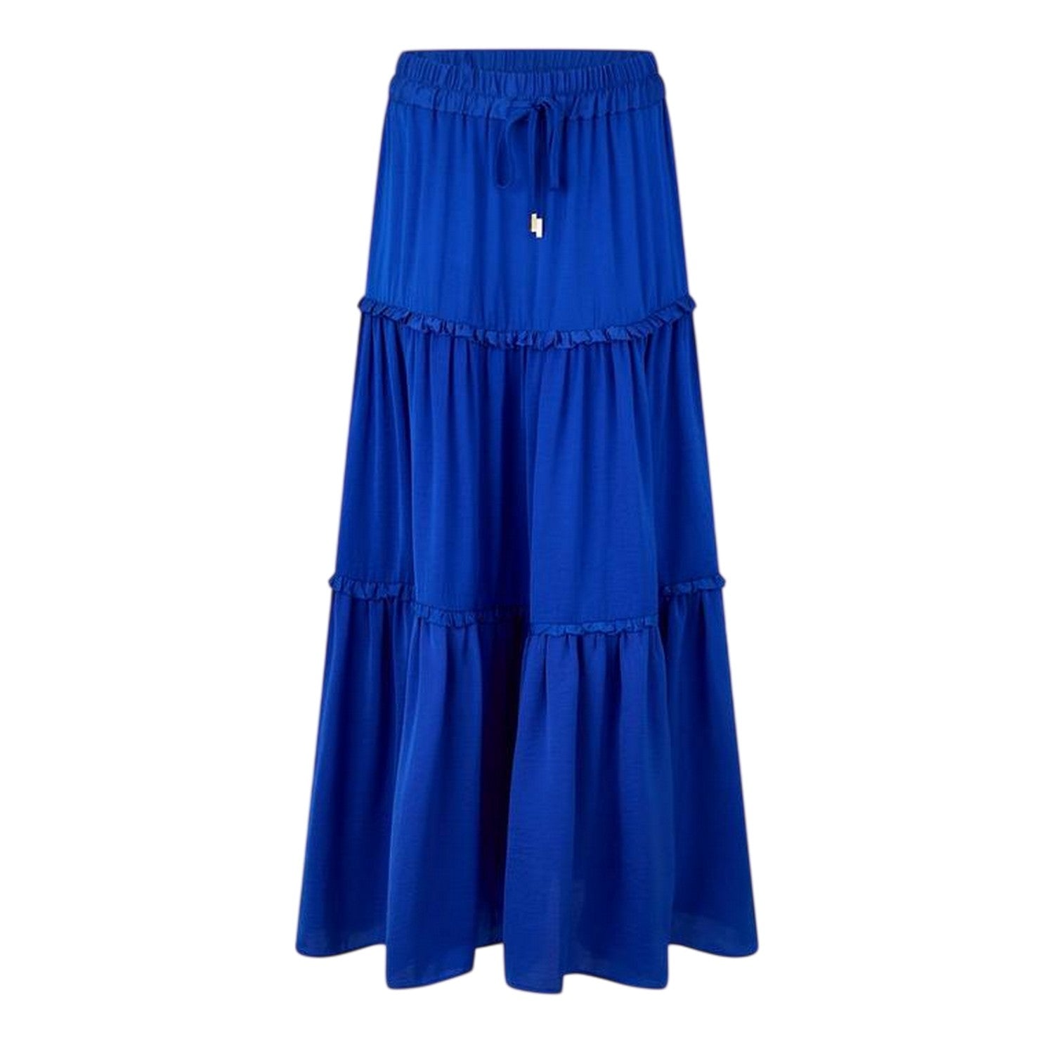 Blue - Front - Biba Womens-Ladies Plain Maxi Skirt