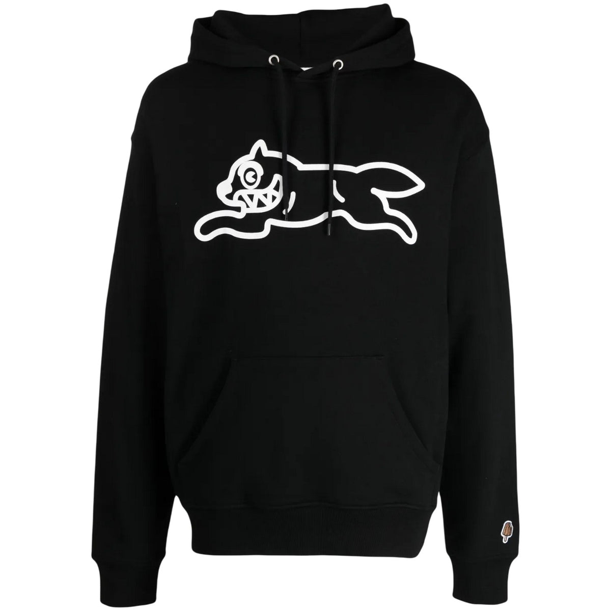 Black - Front - ICECREAM Mens Run Dog Long-Sleeved Hoodie