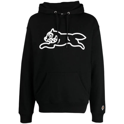 Black - Front - ICECREAM Mens Run Dog Long-Sleeved Hoodie