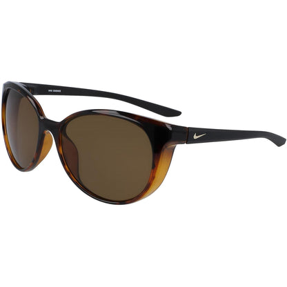 Tortoiseshell-Gold-Brown - Side - Nike Essence Logo Oval Sunglasses