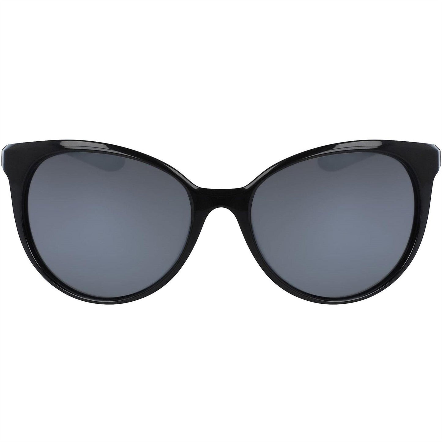 Black-White-Silver - Front - Nike Essence Logo Oval Sunglasses