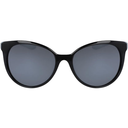 Black-White-Silver - Front - Nike Essence Logo Oval Sunglasses