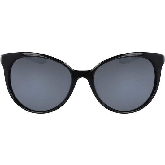Black-White-Silver - Front - Nike Essence Logo Oval Sunglasses
