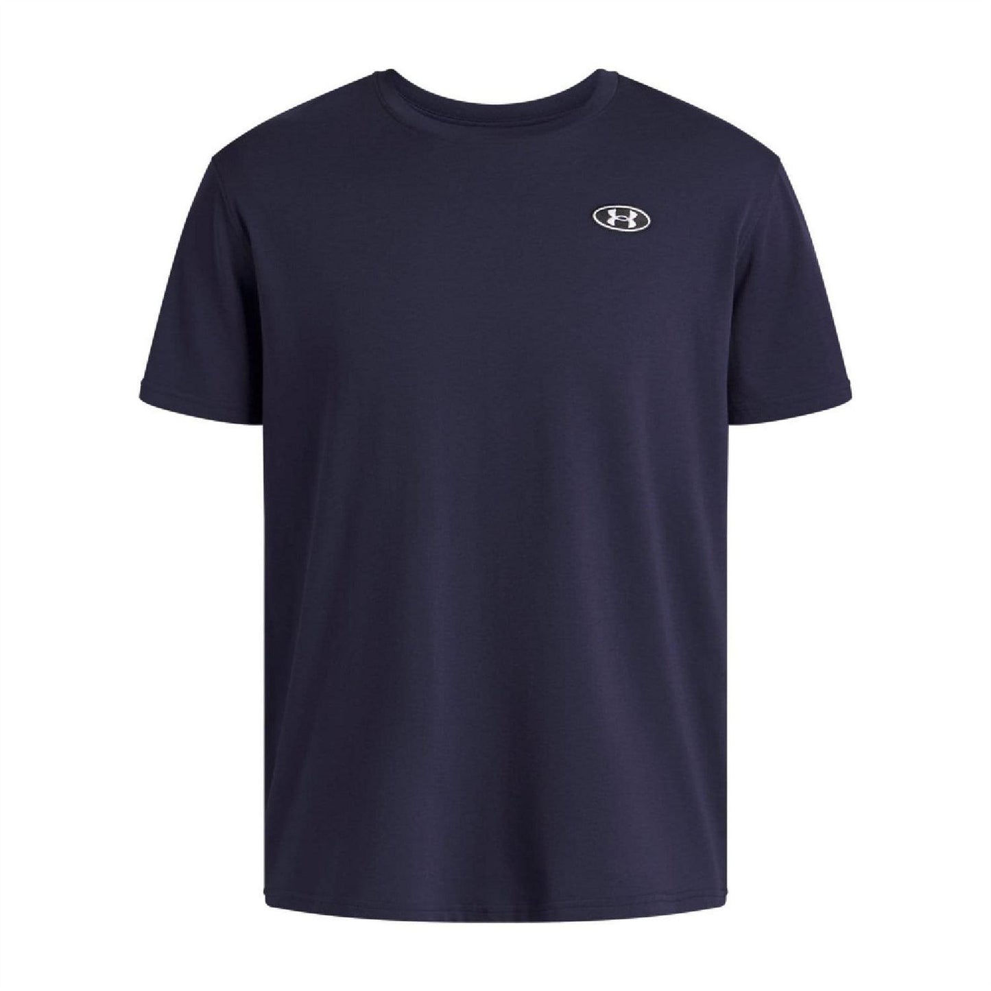 Blue - Front - Under Armour Mens Logo Heavyweight Loose T-Shirt