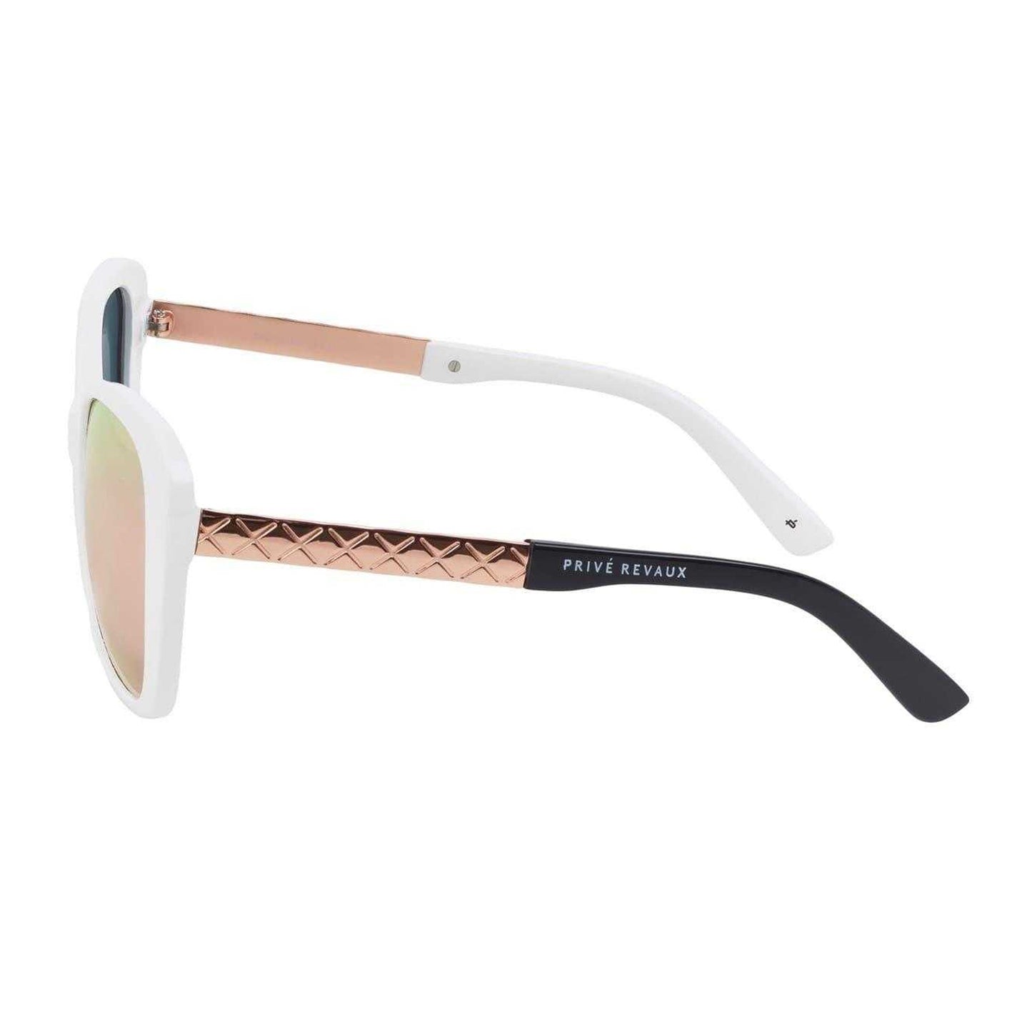 White - Back - Prive Revaux Womens-Ladies Jackie O Cat Eye Sunglasses