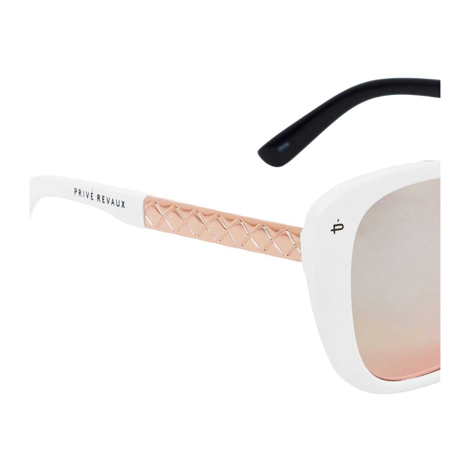 White - Side - Prive Revaux Womens-Ladies Jackie O Cat Eye Sunglasses
