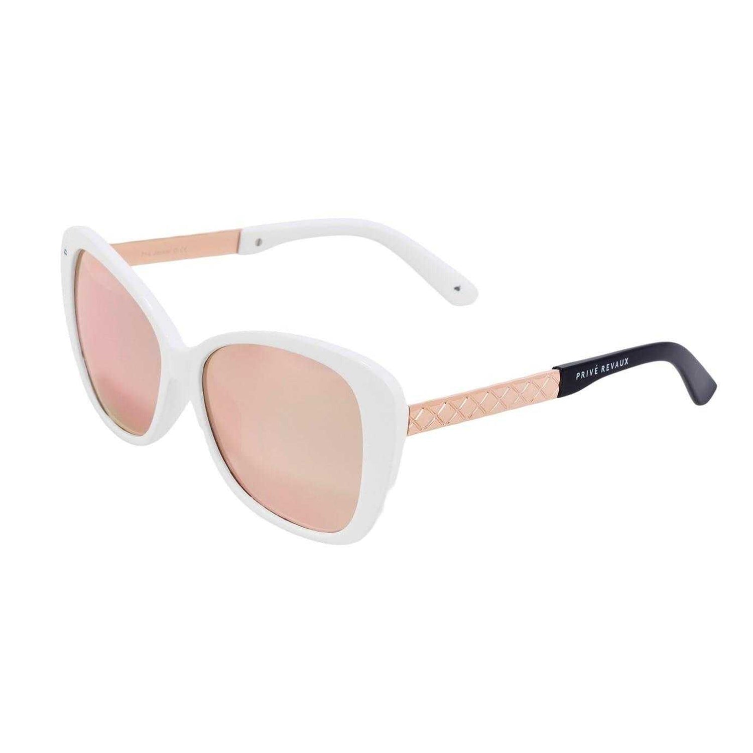 White - Front - Prive Revaux Womens-Ladies Jackie O Cat Eye Sunglasses