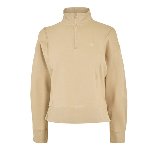 Safari - Front - Timberland Womens-Ladies Fleece Quarter Zip Sweatshirt