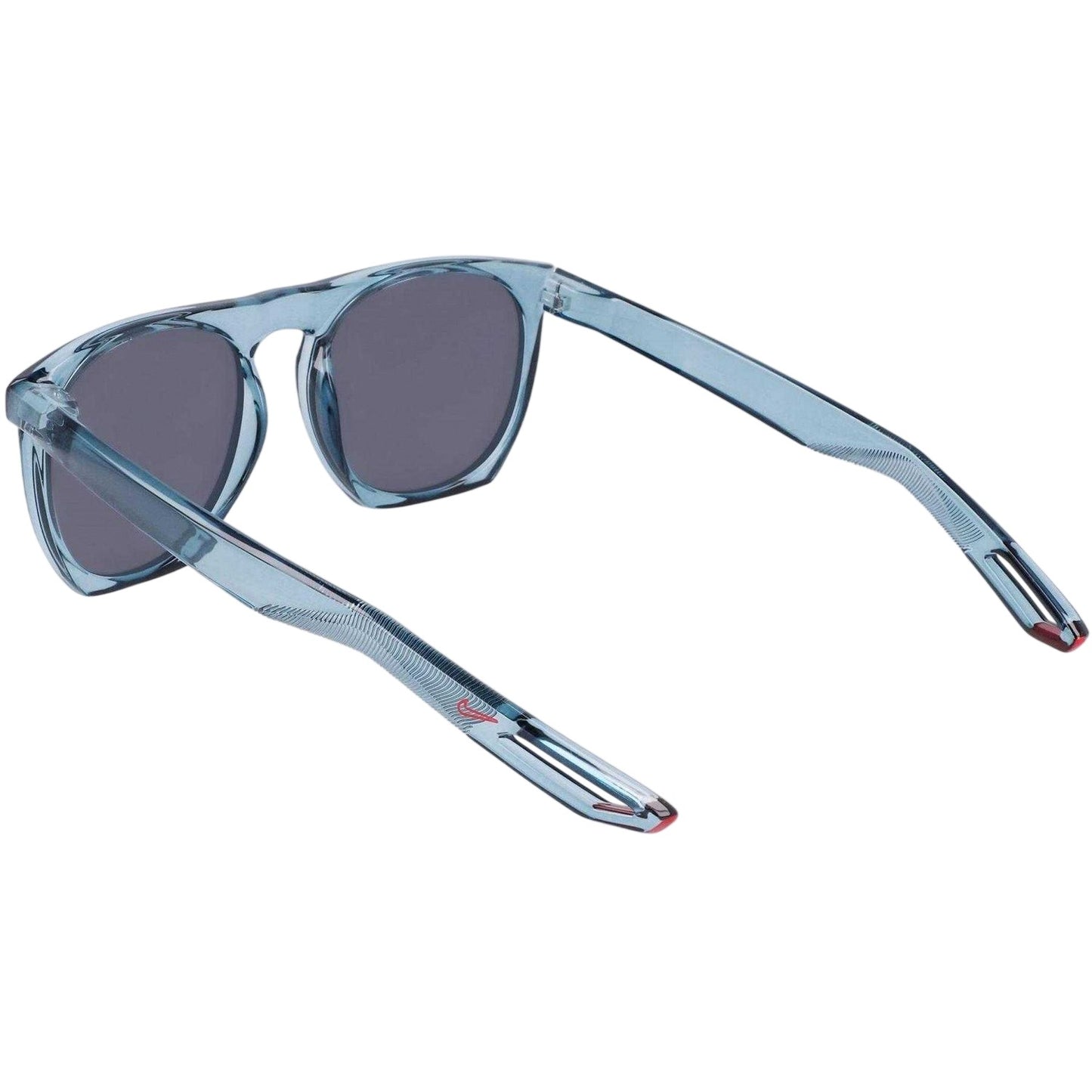 Blue-Silver - Back - Nike Flatspot XXII Wayfarer Round Logo Sunglasses