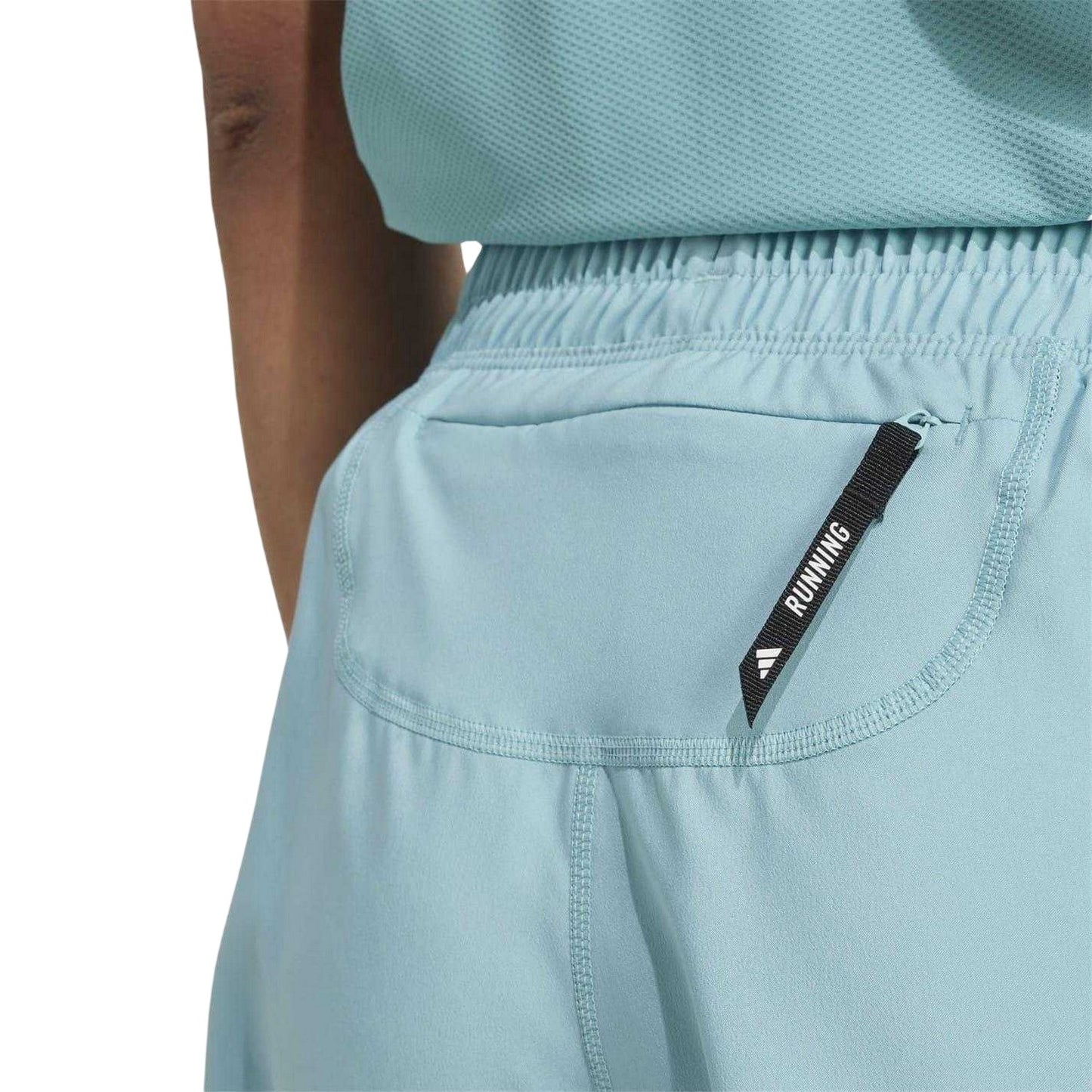 Mint - Side - Adidas Womens-Ladies Own The Run Running Shorts