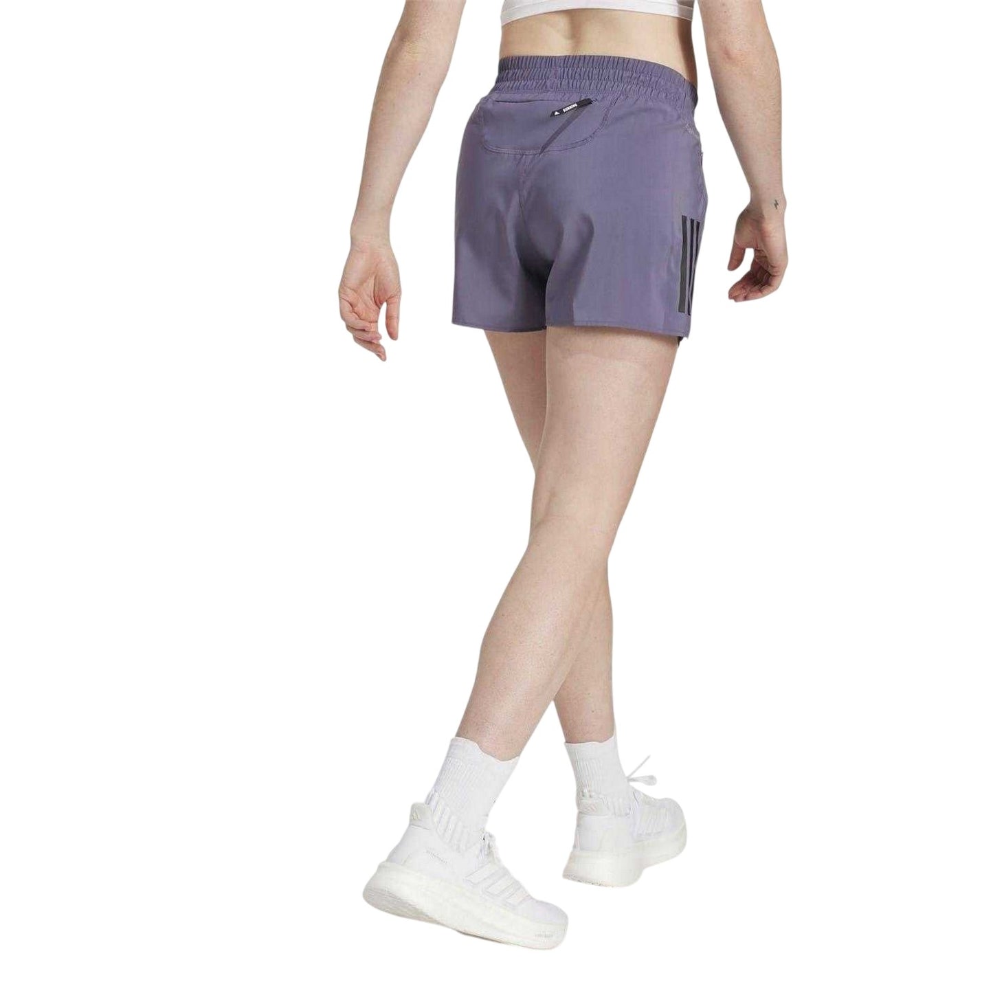 Purple - Back - Adidas Womens-Ladies Own The Run Running Shorts