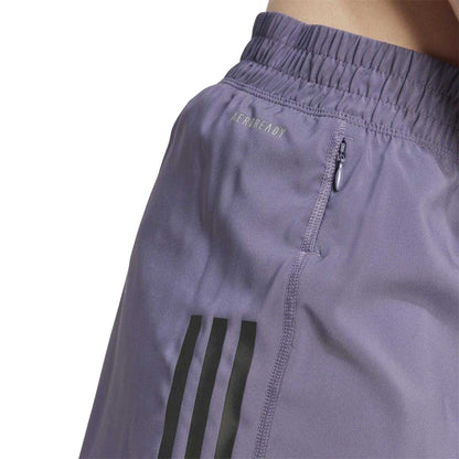 Purple - Side - Adidas Womens-Ladies Own The Run Running Shorts