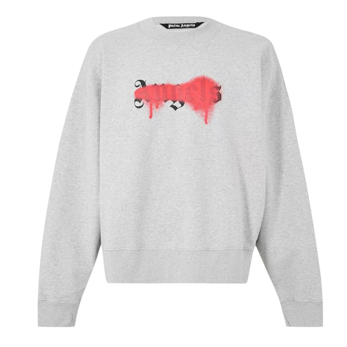 Grey-Red - Front - Palm Angels Mens Regular Sweatshirt