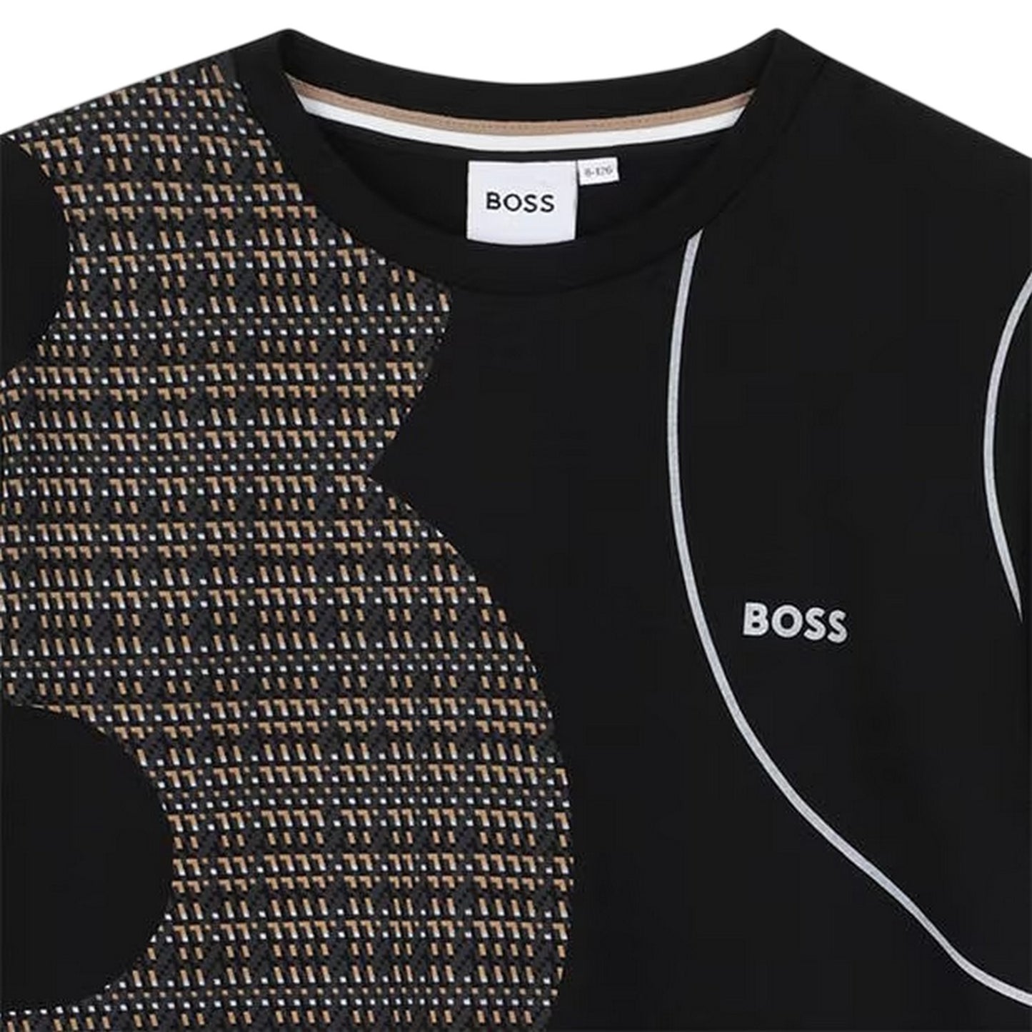 Black - Side - Boss Childrens-Kids Graphic T-Shirt