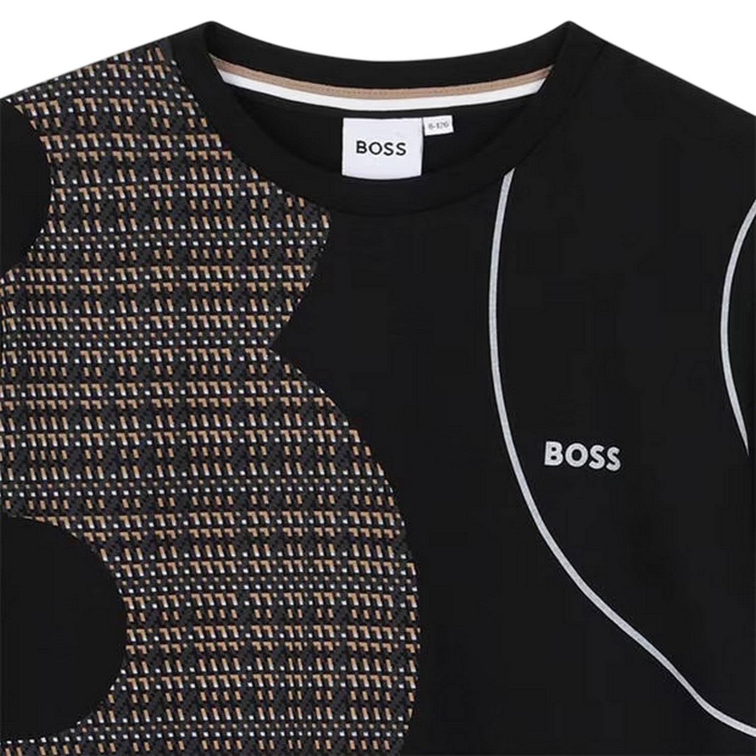 Black - Side - Boss Childrens-Kids Graphic T-Shirt