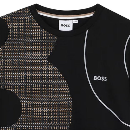 Black - Side - Boss Childrens-Kids Graphic T-Shirt