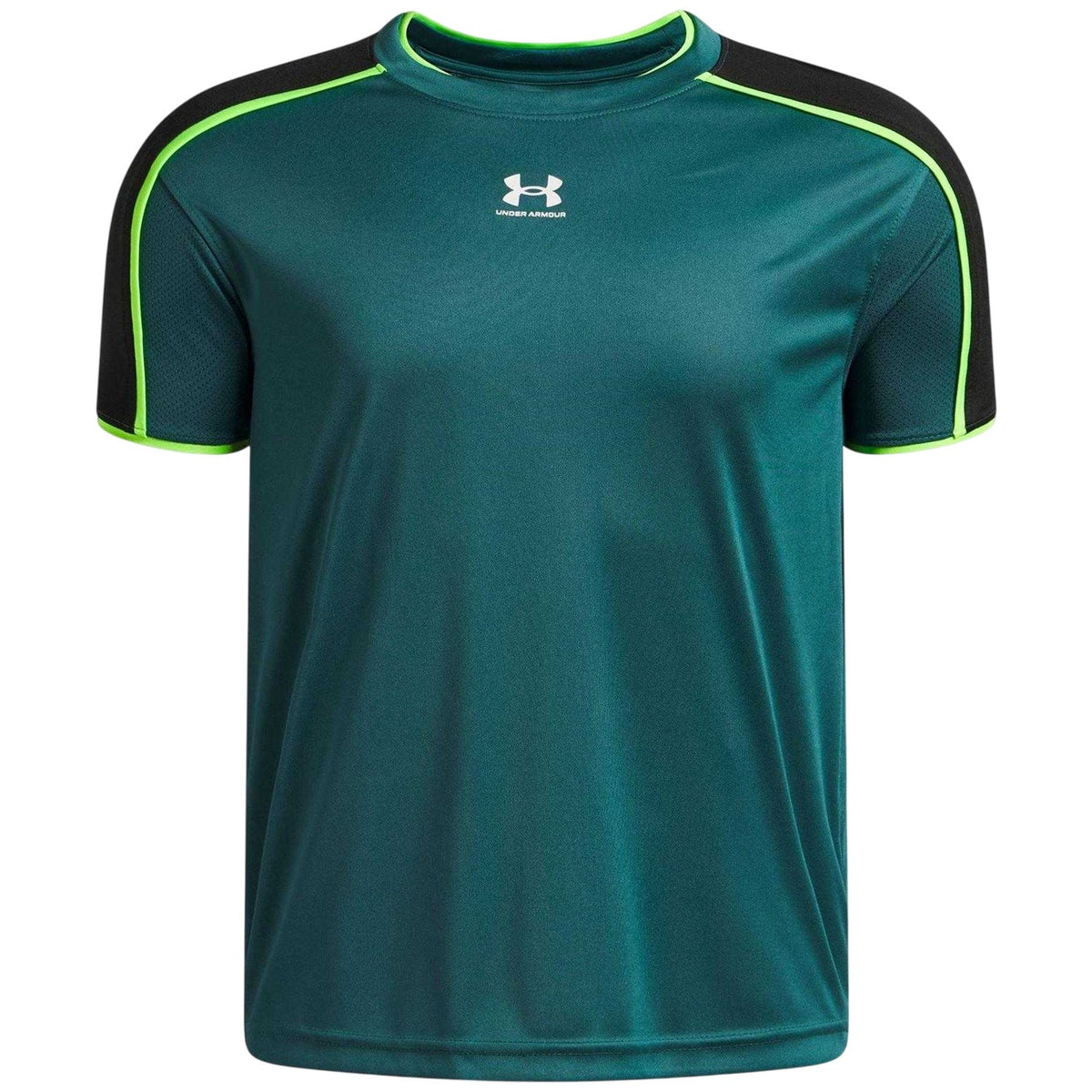 Green - Front - Under Armour Childrens-Kids Performance Logo T-Shirt