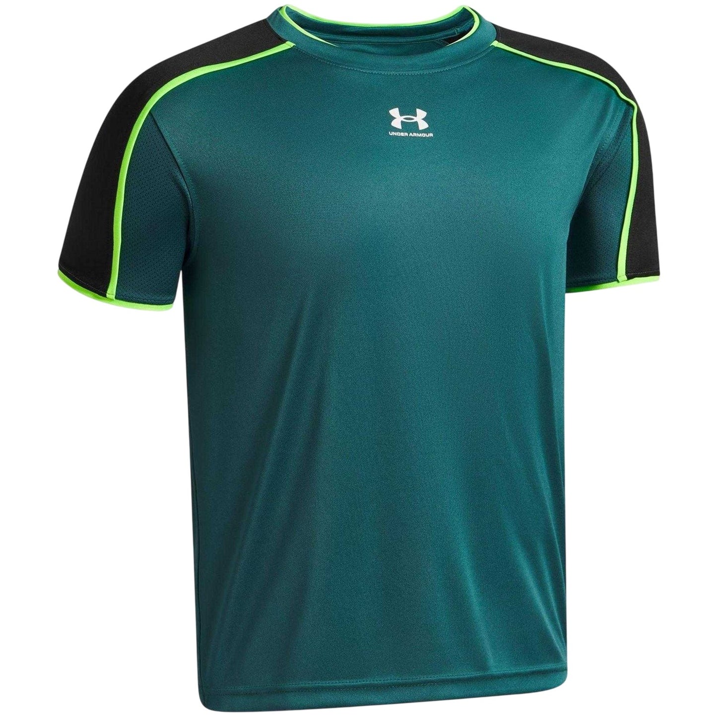Green - Side - Under Armour Childrens-Kids Performance Logo T-Shirt