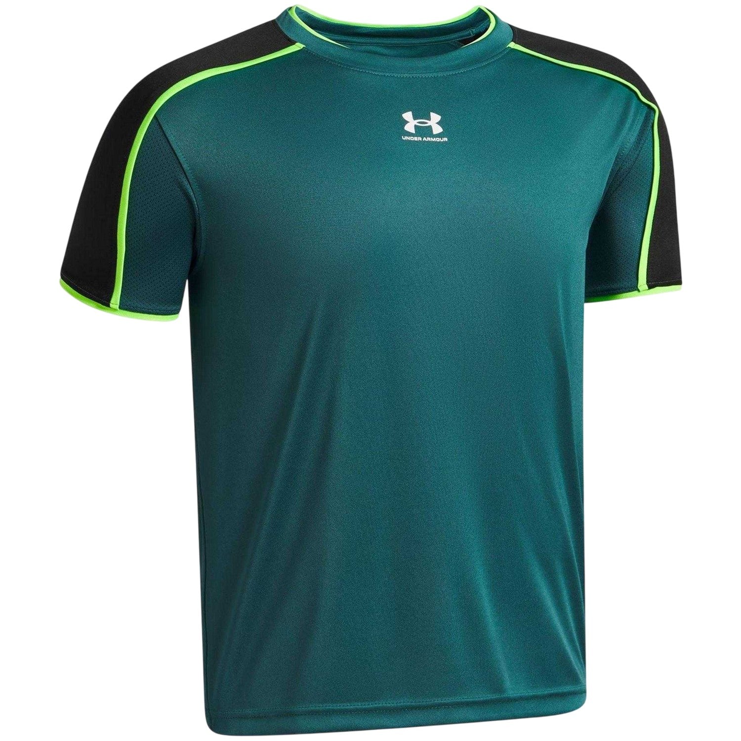 Green - Side - Under Armour Childrens-Kids Performance Logo T-Shirt