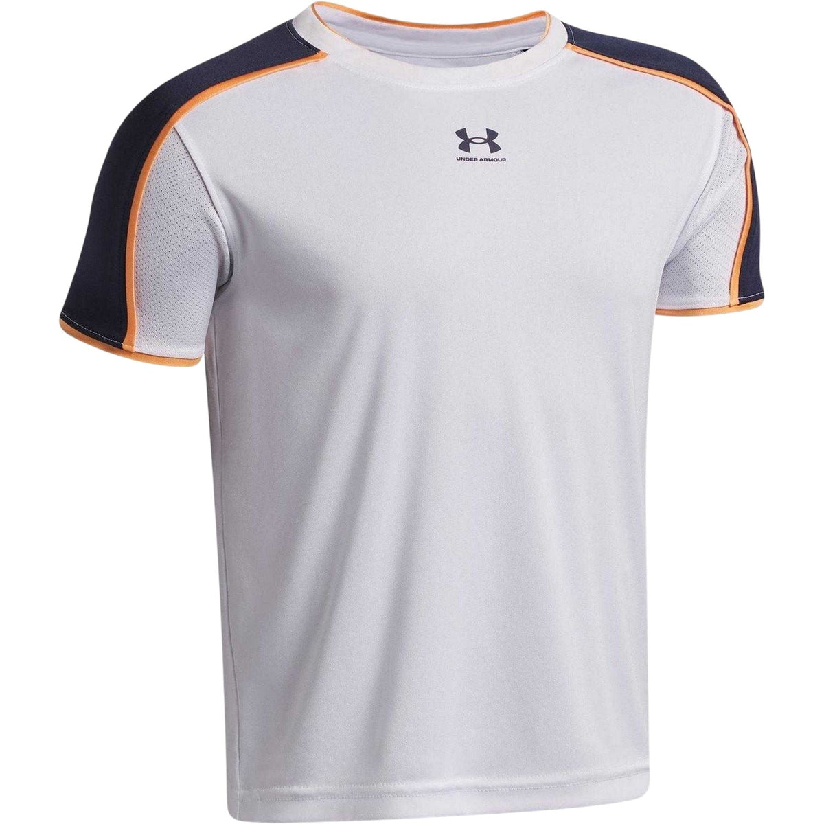 White - Side - Under Armour Childrens-Kids Performance Logo T-Shirt