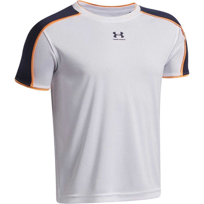 White - Side - Under Armour Childrens-Kids Performance Logo T-Shirt