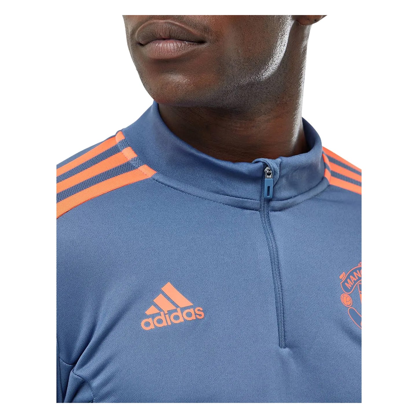 Blue - Back - Adidas Mens 2022-23 Manchester United FC Training Top