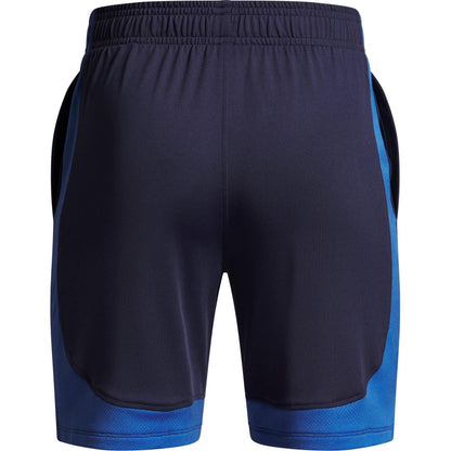 Washed Navy - Back - Under Armour Childrens-Kids Performance Jacquard Vent Shorts