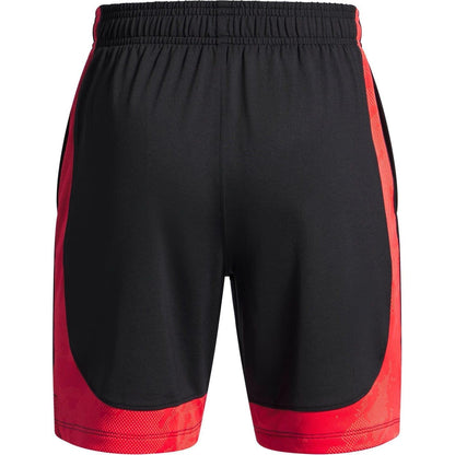 Black - Back - Under Armour Childrens-Kids Performance Jacquard Vent Shorts