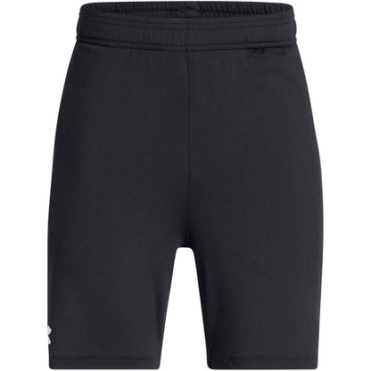 Black-White - Front - Under Armour Childrens-Kids Performance Jacquard Vent Shorts