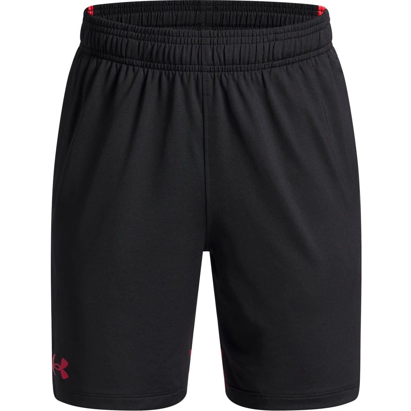 Black - Front - Under Armour Childrens-Kids Performance Jacquard Vent Shorts