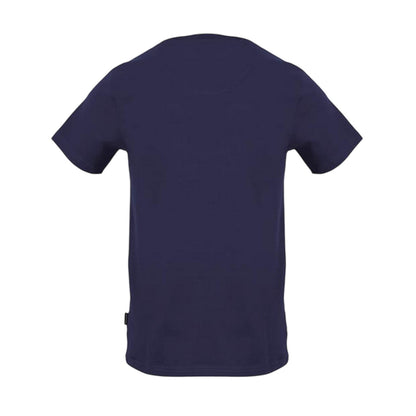 Navy - Back - Aquascutum Mens Arched Logo Crew Neck T-Shirt