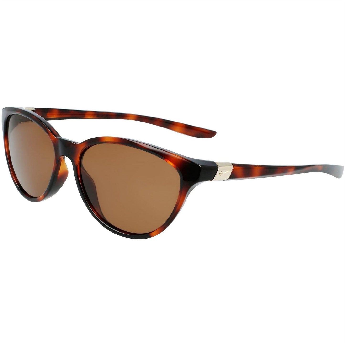 Tortoise-Brown - Side - Nike Womens-Ladies City Persona Cat Eye Sunglasses
