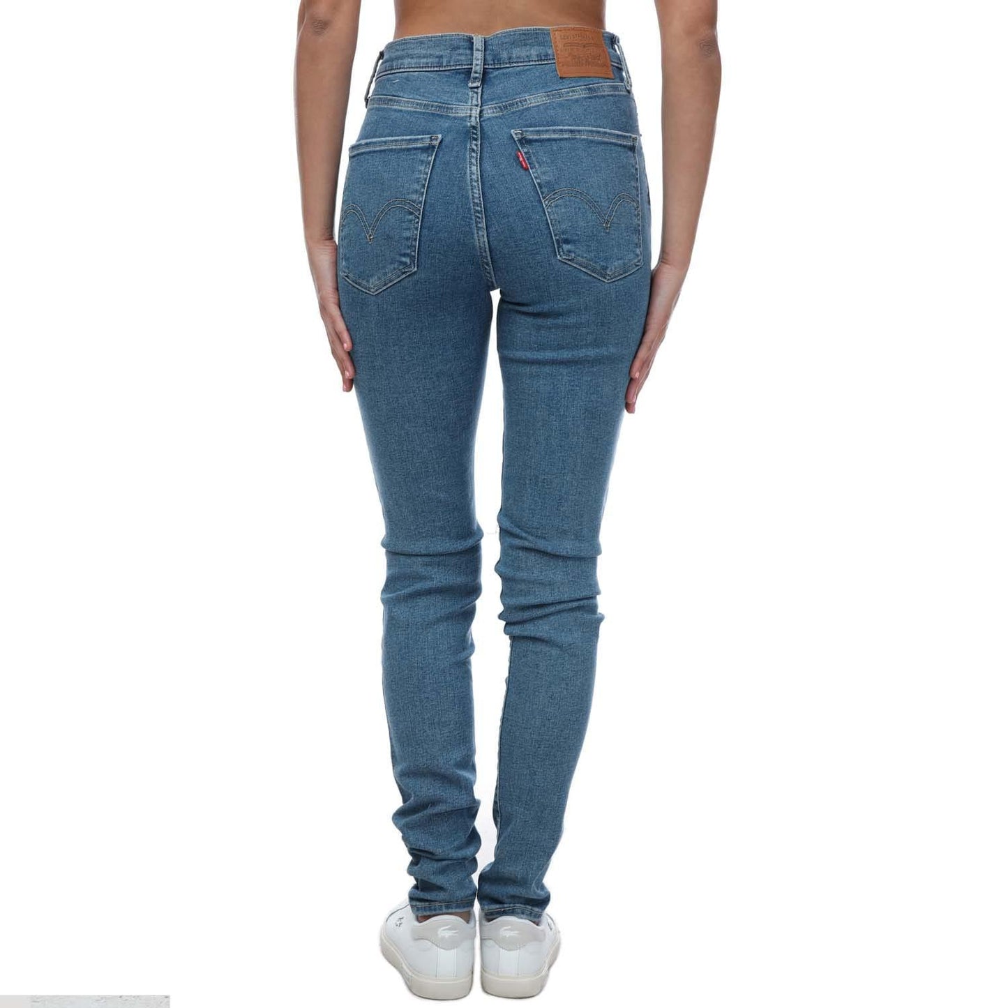 Denim - Back - Levis Womens-Ladies Mile High Super Skinny Jeans