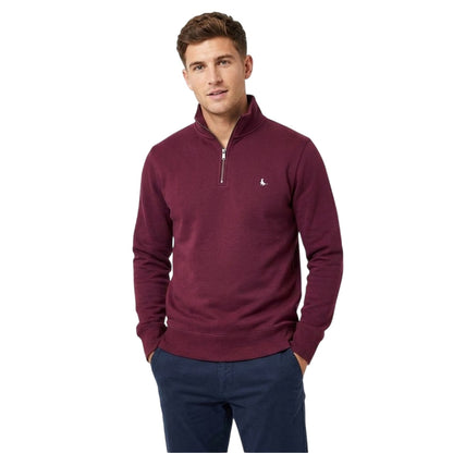 Fig - Side - Jack Wills Mens Barchester Quarter Zip Sweatshirt