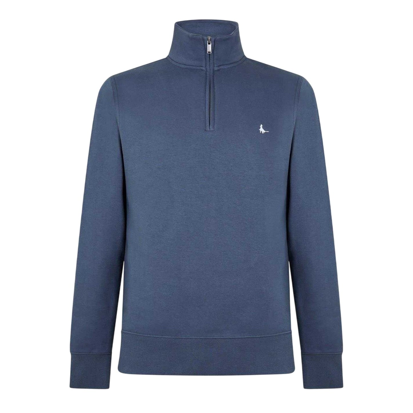 Indigo - Front - Jack Wills Mens Barchester Quarter Zip Sweatshirt