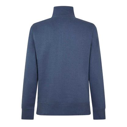 Indigo - Back - Jack Wills Mens Barchester Quarter Zip Sweatshirt