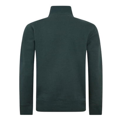 Pine - Back - Jack Wills Mens Barchester Quarter Zip Sweatshirt