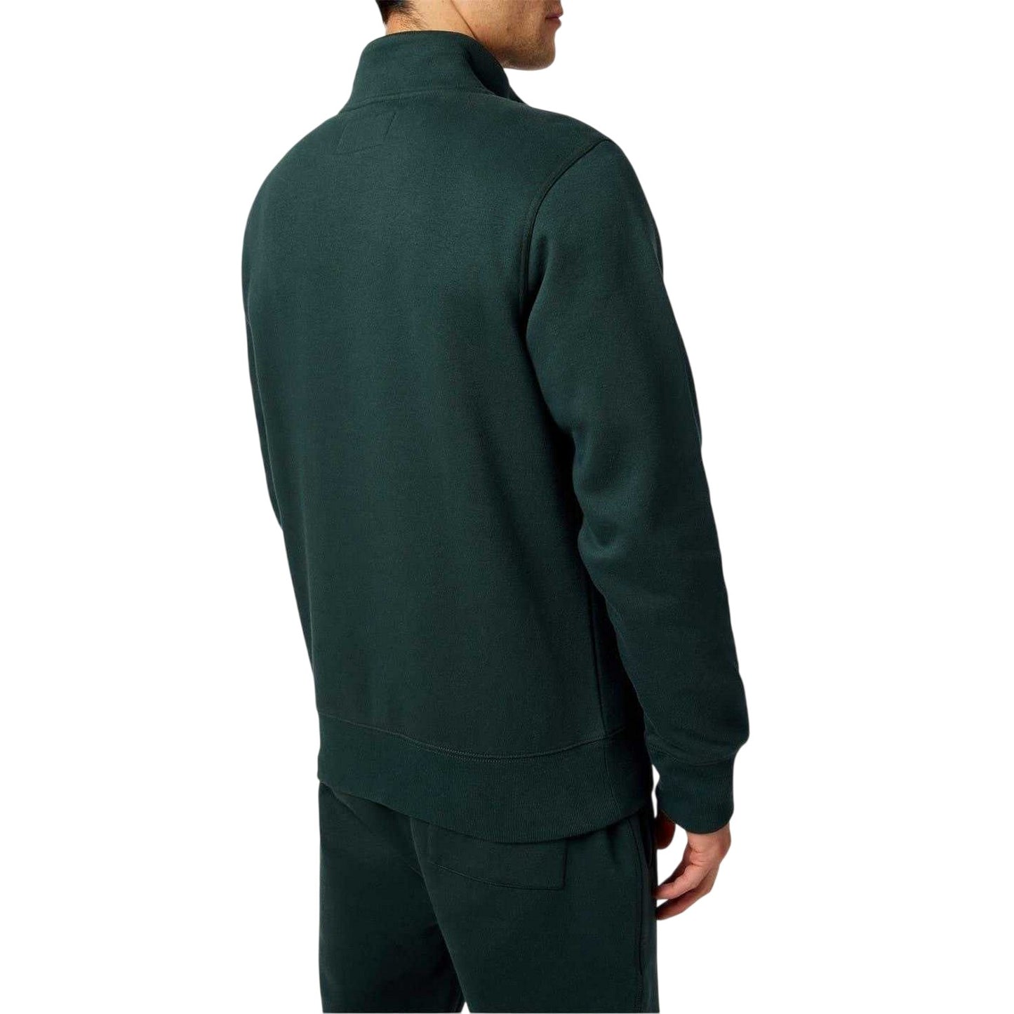 Evergreen - Back - Jack Wills Mens Barchester Quarter Zip Sweatshirt