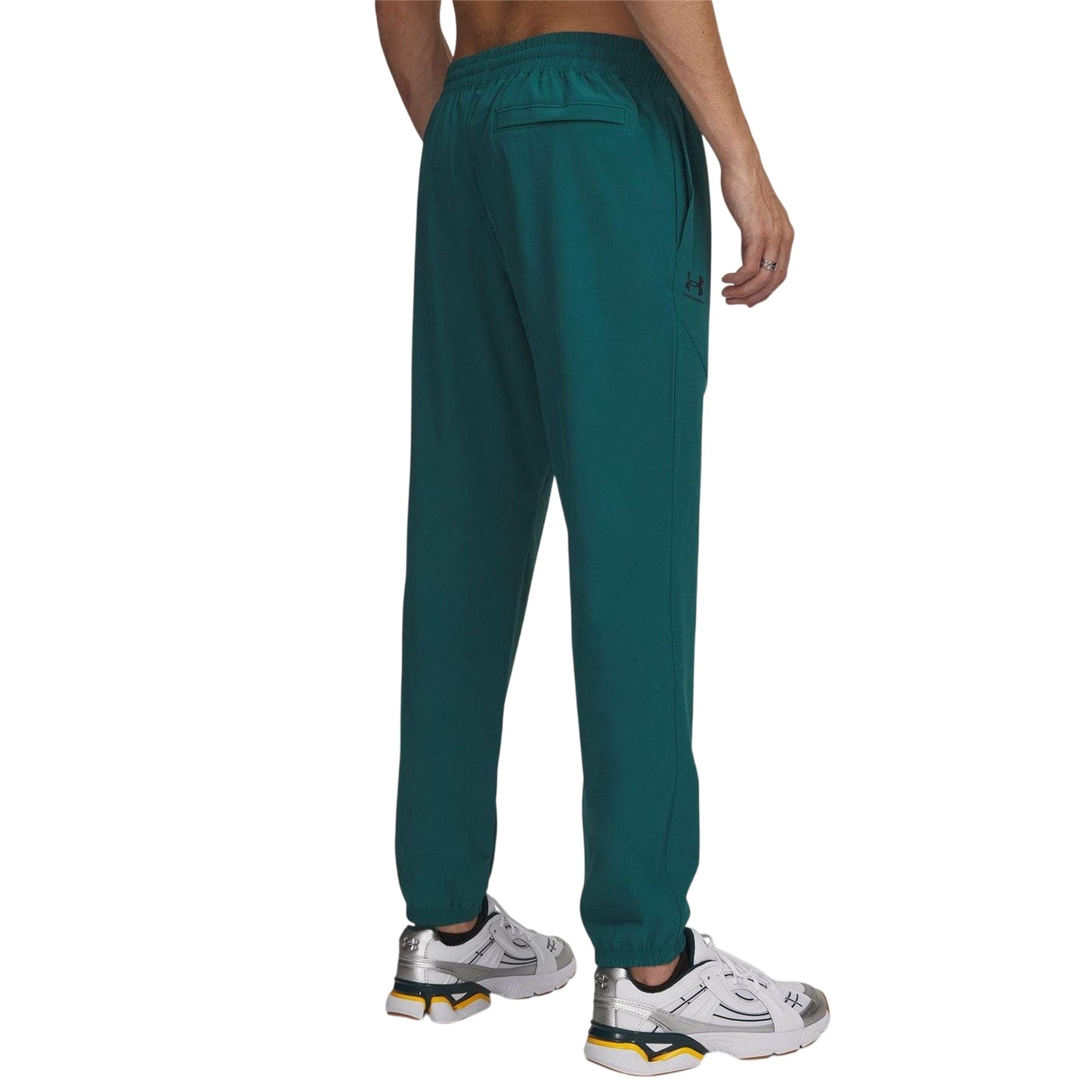 Green-Black - Back - Under Armour Mens Storm Woven Jogging Bottoms