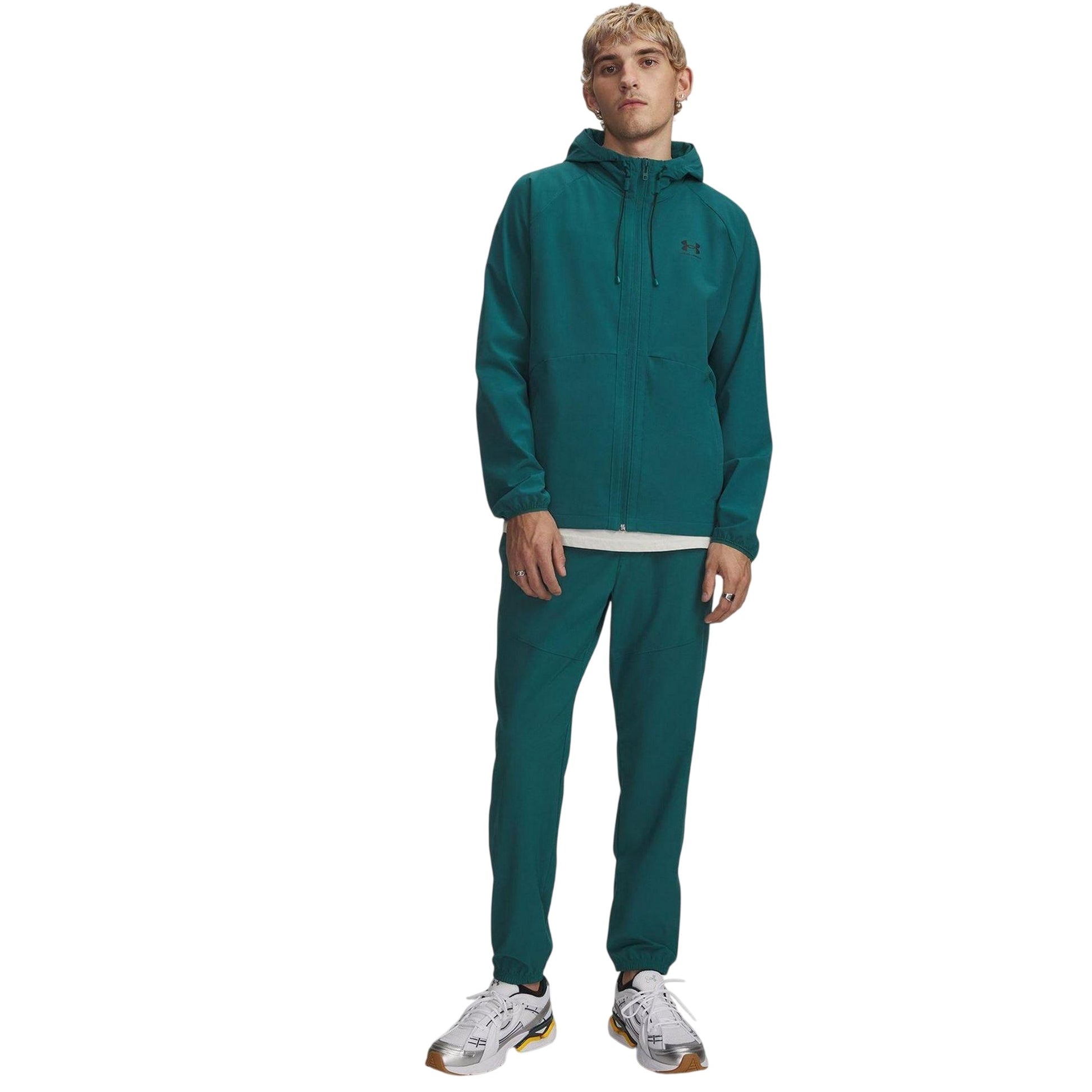 Green-Black - Lifestyle - Under Armour Mens Storm Woven Jogging Bottoms