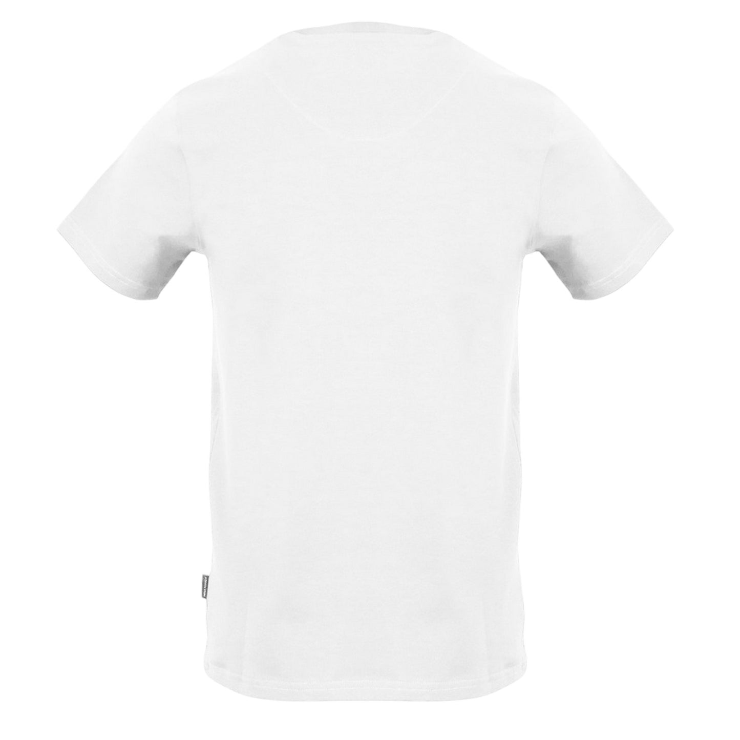 White - Back - Aquascutum Unisex Adult Lettering Print Crew Neck T-Shirt