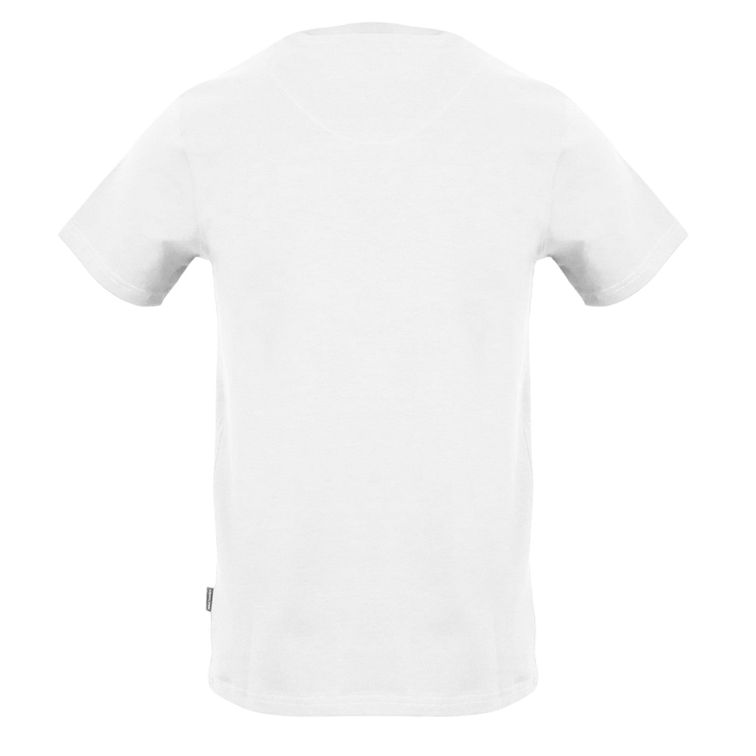 White - Back - Aquascutum Unisex Adult Lettering Print Crew Neck T-Shirt