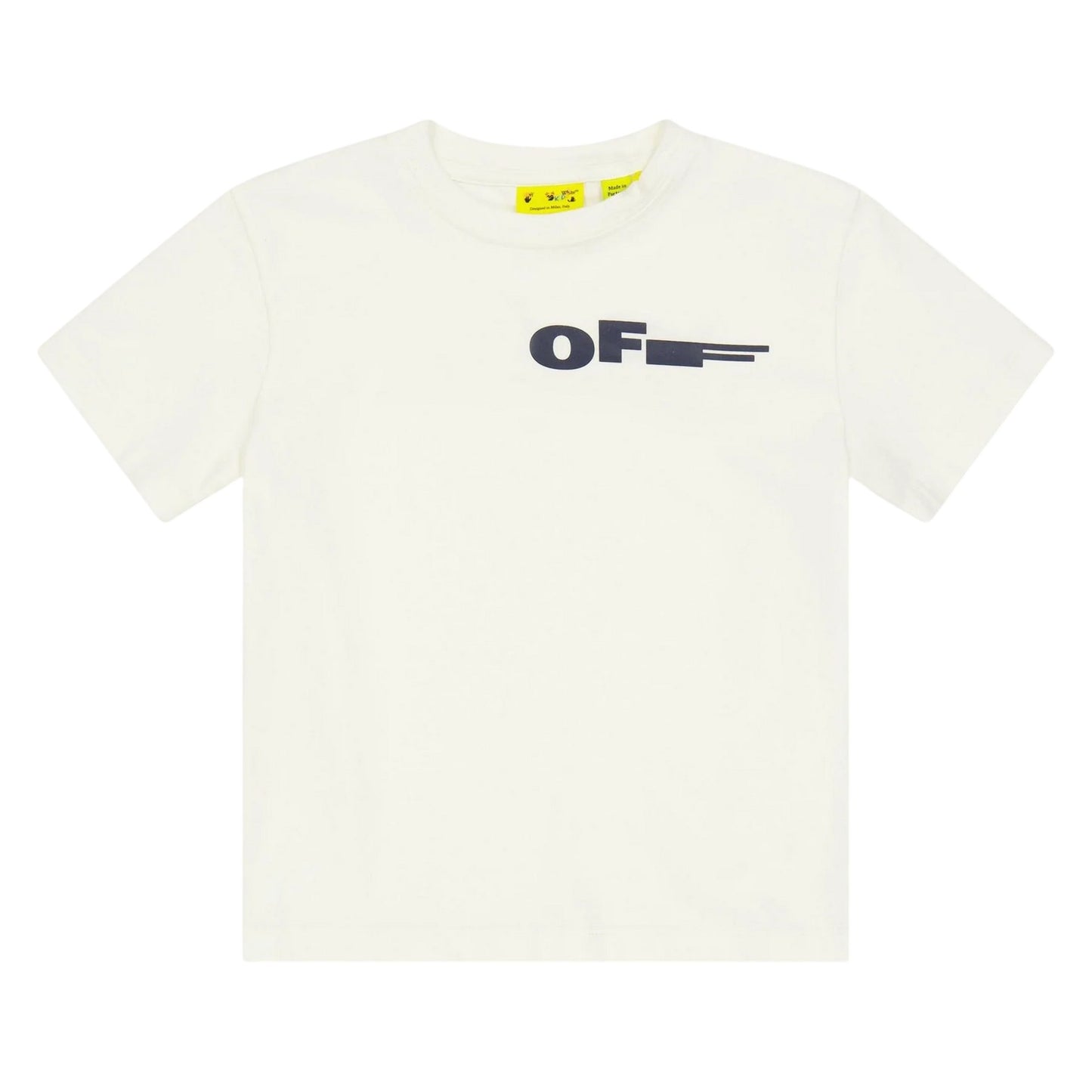 White - Front - Off White Childrens-Kids Logo Back Print T-Shirt